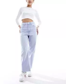 Укороченные прямые джинсы ярко-синего цвета ASOS DESIGN