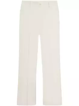 Укороченные расклешенные брюки FRAME, белый