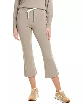 Укороченные расклешенные брюки из флиса Splits59 Brooks, коричневый