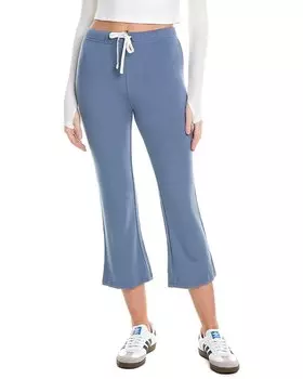 Укороченные расклешенные брюки из флиса Splits59 Brooks, синий