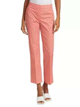 Укороченные расклешенные брюки Piazza Sempione до щиколотки, розовый/оранжевый