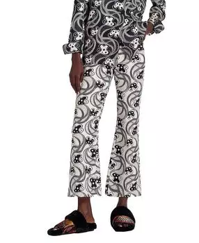 Укороченные расклешенные джинсы Aperol белого/черного цвета La DoubleJ, белый