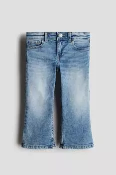 Укороченные расклешенные джинсы H&M, синий