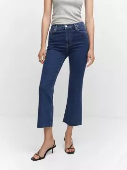Укороченные расклешенные джинсы Sienne Mango, открытый синий