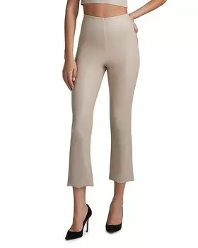 Укороченные расклешенные леггинсы из искусственной кожи Commando