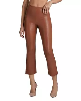 Укороченные расклешенные леггинсы из искусственной кожи Commando