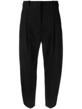 Укороченные шерстяные брюки STELLA MCCARTNEY, черный