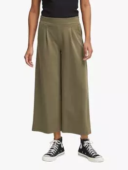 Укороченные широкие брюки кейт ICHI, цвет Kalamata