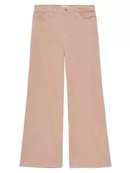 Укороченные широкие джинсы Le Slim Palazzo с высокой посадкой и широкими штанинами Frame, красный