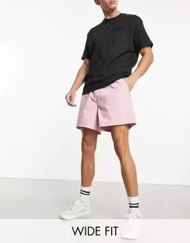 Укороченные широкие розовые шорты чинос ASOS DESIGN