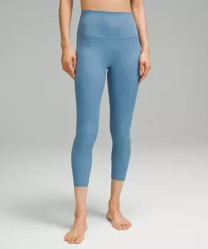 Укороченные шорты Align в рубчик с высокой посадкой Lululemon, синий