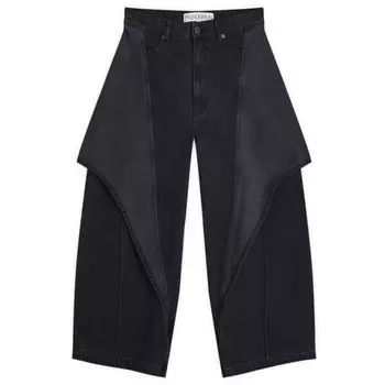 Укороченные скульптурные джинсы Jw Anderson, серый