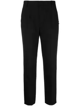 Укороченные строгие брюки прямого кроя Krizia, черный