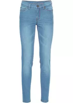 Укороченные суперузкие джинсы Rainbow, голубой