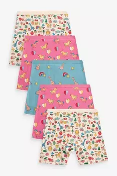 Укороченные трусы Stampy, 5 шт в упаковке (2 16 лет) Next, розовый