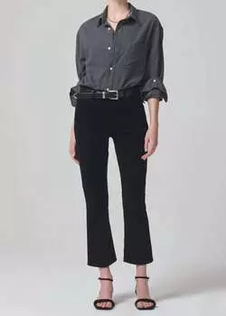 Укороченные вельветовые джинсы Isola черного цвета Citizens of Humanity