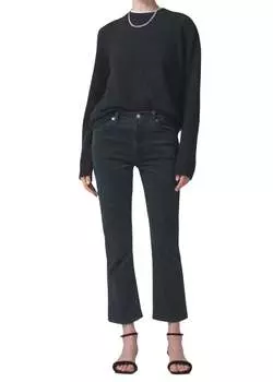 Укороченные вельветовые джинсы Isola темно-зеленого цвета Citizens of Humanity