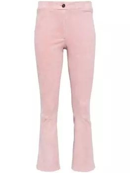 Укороченные замшевые брюки Arma, розовый