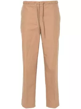 Укороченные зауженные брюки Jil Sander, коричневый