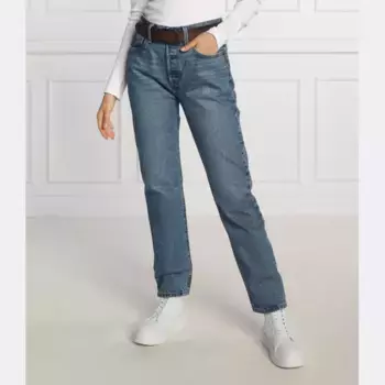 Укороченные зауженные джинсы 501 Levi'S, синий