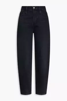Укороченные зауженные джинсы с высокой посадкой FRAME, черный