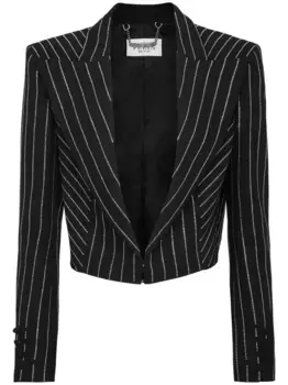 Укороченный блейзер Cady с кристаллами Philipp Plein, черный