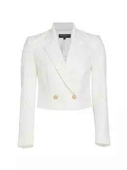 Укороченный блейзер Clara Generation Love, белый
