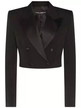 Укороченный блейзер Dolce & Gabbana, черный