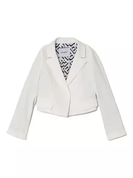 Укороченный блейзер Pinko Kids, белый