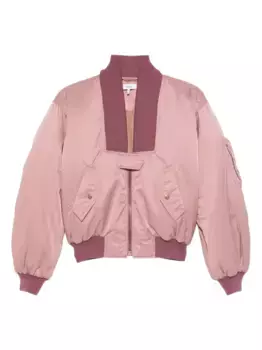 Укороченный бомбер на молнии CHLO, розовый