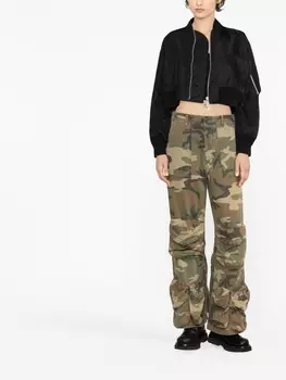 Укороченный бомбер sacai, черный