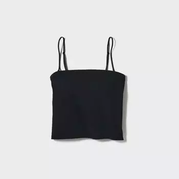 Укороченный бюстгальтер airism UNIQLO, черный