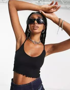 Укороченный бюстгальтер COLLUSION с салатовым краем