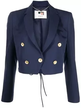 Укороченный двубортный блейзер Ports 1961, синий