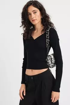 Укороченный джемпер Mia со шпицем Jdy, черный