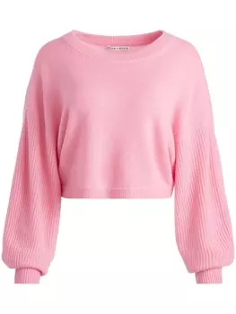 Укороченный джемпер Posey alice + olivia, розовый