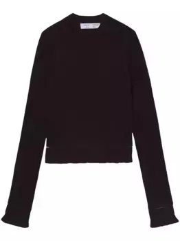 Укороченный джемпер Proenza Schouler White Label, черный