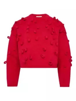 Укороченный джемпер с петлями JW ANDERSON, красный