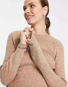 Укороченный джемпер светло-коричневого цвета ASOS