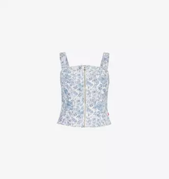 Укороченный джинсовый топ с цветочным принтом Levis, цвет ophelia floral