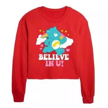 Укороченный флисовый свитшот Care Bears Believe Licensed Character, красный