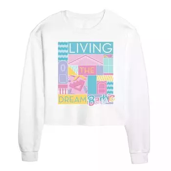 Укороченный флисовый свитшот с рисунком Barbie Living The Dream для юниоров Licensed Character