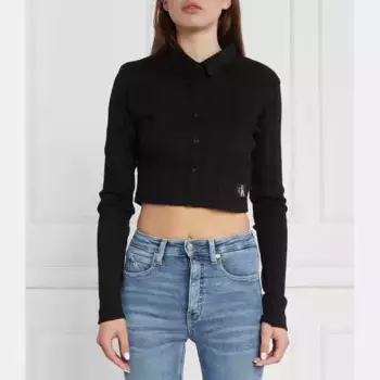 Укороченный кардиган Calvin Klein, черный