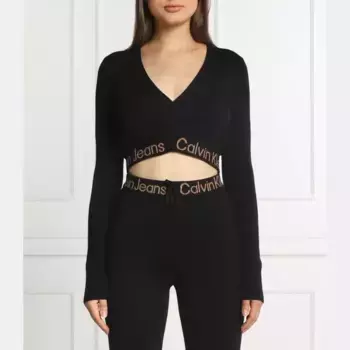 Укороченный кардиган Calvin Klein, черный