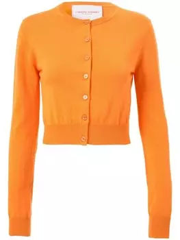 Укороченный кардиган Carolina Herrera, оранжевый