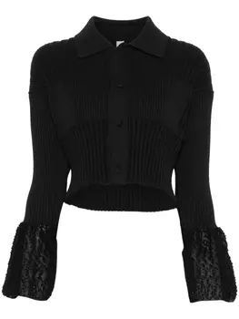 Укороченный кардиган CFCL Fluted Ornament, черный