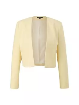 Укороченный кардиган COMMA Bolero, цвет pastel yellow