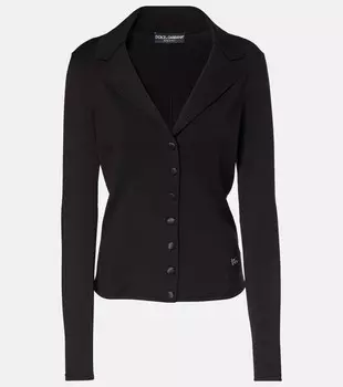 Укороченный кардиган DG Dolce&Gabbana, черный