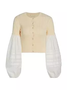 Укороченный кардиган Felicia смешанного плетения Ulla Johnson