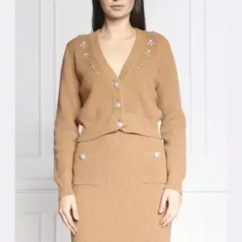 Укороченный кардиган Liu Jo, коричневый